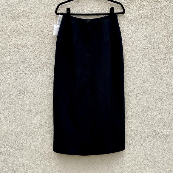 NEW Vintage Black Skirt ILGWU Union Made USA 10 - Picture 5 of 8